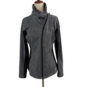 New Balance Gray Black Zip Active Jacket